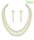 JPearls New Dual Line Classic Pearl Necklace