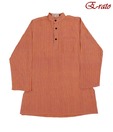 E-rato Orange Striped Kurta For Kids
