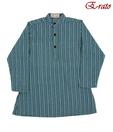 E-rato Turquoise Striped Kurta For Kids For Kids