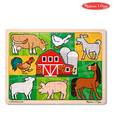 Melissa And Doug Patchwork Farm Animal Wooden Jigsaw Puzzle