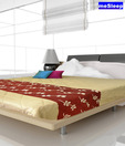 MeSleep Golden Maroon Bed Cover