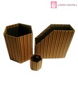 Paper Theatre Fabric Paper Bin, Magzine Holder with Pen Stand