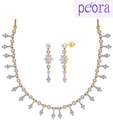 Peora Exquisite Charm Necklace Set