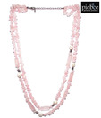 Piebee Pink Rose Quartz Necklace