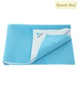 Quick Dry Plain Waterproof Cyan Small