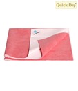 Quick Dry Plain Waterproof Salmon Rose Double Bed