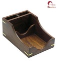 Home Sparkle Stylish Wooden Slip & Pad Holder