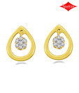Sparkles Fabulous Diamond & Gold Earrings