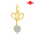 Sparkles Unique Diamond & Gold Pendant