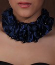 Spyra Dark Blue Corsage Necklace