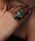 Spyra Turquoise Bead Ring