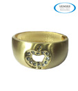 Vendee Golden Stone Studded Bangle