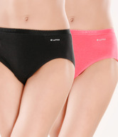 Lavos Black-Pink Elegant Stretch Panty Combo Pack  of 2