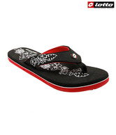 Lotto Koro Black & Red Slippers