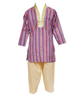Kilkari Vibrant Stripes Kurta Pyjama