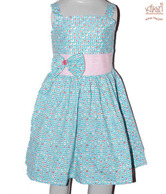 Kilkari Blue Polka Bow Dress