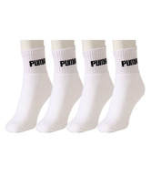 Puma Exclusive White Sport Socks - 4 Pair Pack