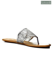 Catwalk Chic Silver Flats