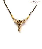 Avsar Real Gold and Diamond Elegant Wedding Mangalsutra