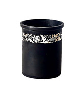 48craft Black Bidriware Jar