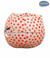 Orka Bean Bags Cream Polka Dots  Bean Bag