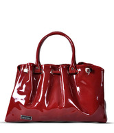 Calvino Pretty Maroon Glossy Finish Handbag