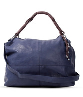 Calvino Ravishing Blue Shiny Finish Handbag