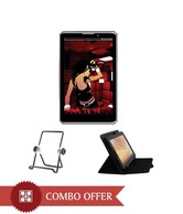 Devante Smart 3D Calling with 7 Inch Leather Cover and Black Tablet Stand
