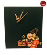 Earth Ganesha Wall Clock