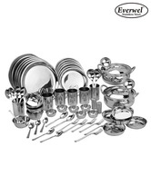 Everwel Stainless Steel Stunning 68 Pcs Dinner Set
