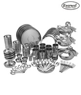 Everwel Stainless Steel 90 Pcs Executive Dinner Set