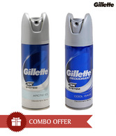 Gillette Men Deo (Arctic Ice, Cool Wave) Pack of 2 - 150ml Each