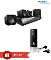 Philips Home Theatre HTS2512 with Philips MP3 MIX Black 2 GB