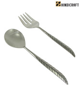 Hindicraft Leaf Design Flatware Set