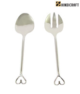 Hindicraft Nib And Reed Heart Design Flatware Set