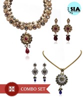 Sia Classy Rasrawa Necklace Set & Pendant Set Combo
