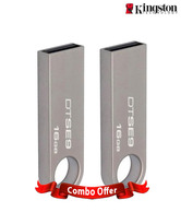 Kingston DT SE9 16GB Pen Drive (Steel Body) Combo of 2