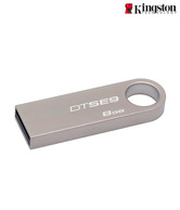 Kingston Data Traveler 8GB SE9 Pen Drive (Steel Body)