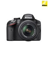 Nikon DSLR D3200 (Black) with AF-S 18-55mm VR Kit Lens