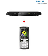 Philips DVP 3618 DVD Player with Reliance 7610 GSM Mobile