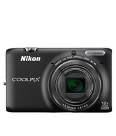 Nikon Coolpix S6500 16MP Point & Shoot Digital Camera (Black)
