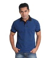 Globus Blue Collar T Shirt