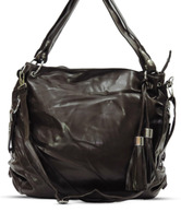 A-Progeny Coffee Brown Studs Embellished Handbag