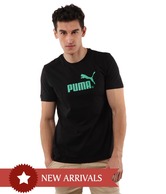Puma Stylish Black Men's T-Shirt
