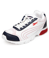 Reebok Light Speed White & Navy Blue Sports Shoes