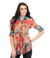 Yepme Ashley Beige Floral Top
