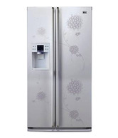 LG GC-L217BPXV Bouquet White Side By Side Refrigerator 567 Ltr