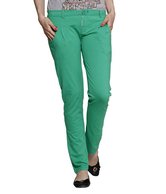 Raves Green Cotton Lycra Tights