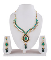 Adhira Alluring Traditional Golden Plated Necklace Set
