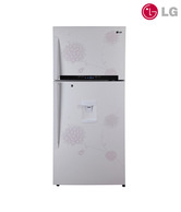 LG GL-479GEXD4 Double Door 420 Ltr Refrigerator Bouquet White